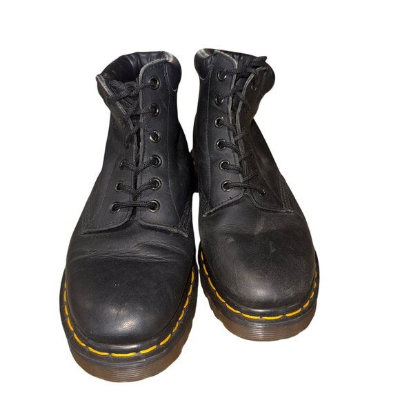 Vintage Dr. Martens 939 Black Leather Lace-Up Boots Goth Grunge Womens Size 6 - Picture 3 of 12